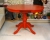 круглый стол красный диаметром 80 см. в Москве под заказ